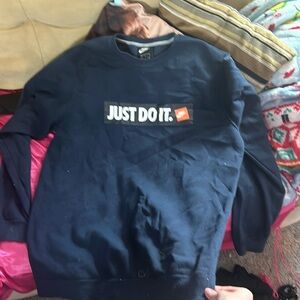 Dark blue Nike “Just do it” crew neck